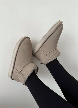 Угги ugg ultra mini latte suede3 фото