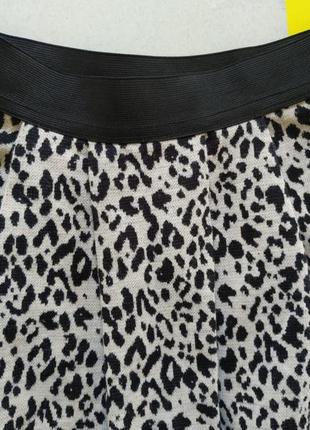 Леопардовая короткая юбка полусолнце3 фото