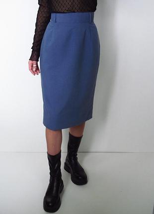 Синяя юбка миди💙