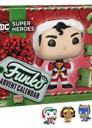 Адвент календарь супер героев funko pop! advent calendar - dc super heroes1 фото