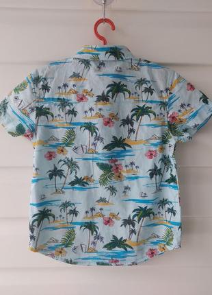 Тенниска рубашка с коротким рукавом гавайка primark2 фото