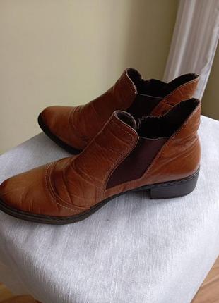 Кожаные ботинки rieker6 фото