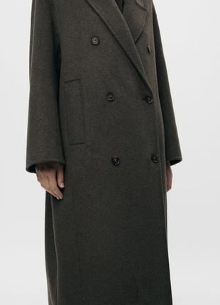 Zara шикарное шерстяное новая коллекция пальто1 фото