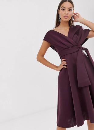 Сукня міді з обʼємною спідницею