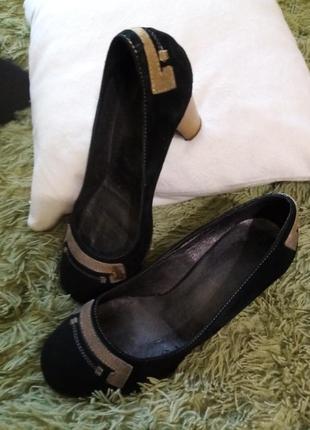 Туфли замшевые, 39р