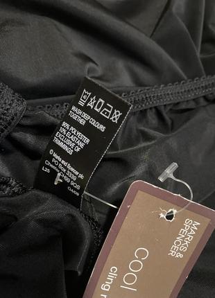 Подьюбник черный длинный юбка черная длинная нижняя черная m&s- 22/ xl,xxl,xxxl7 фото