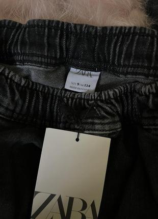 Джинси джогери карго zara 134 см, джинсы джогеры брюки зара5 фото