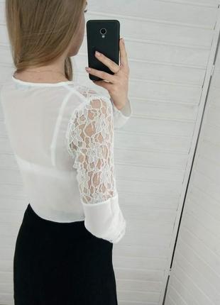 Белая блуза от missguided5 фото