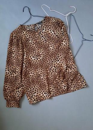 Стильная женская блуза пышный рукав большой размер №512