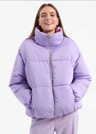 Новая, стильная демисезонная, двухсторонняя куртка оверсайз.