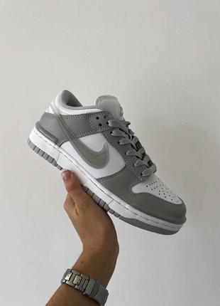 Женские кросовки nike dunk low twist "silver"