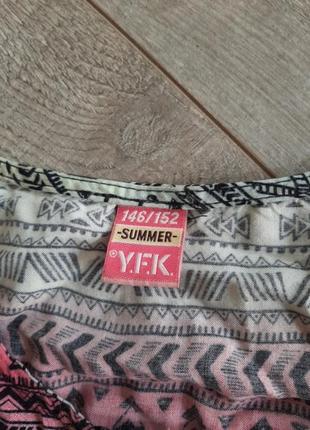 Y.f.k h&m c&a летний яркий ромпер комбинезон с шортами ромпер вискоза р.146 - 152 см4 фото