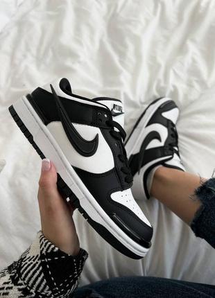 Женские кросовки nike dunk low twist "black"