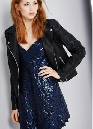 Синее платье нарядное красивое в пайетки распродажа