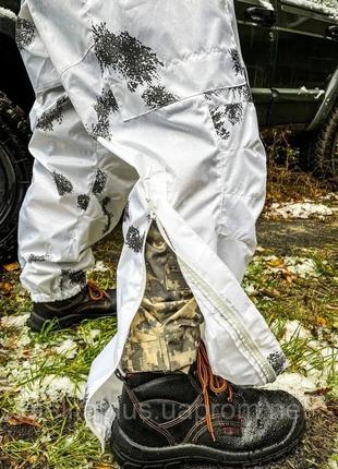 Маскировочный костюм снег масхалат белый водонепроницаемый костюм масхалат военнослужащего7 фото