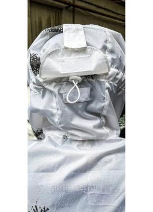 Маскувальний костюм сніг масхалат білий водонепронекний костюм масхалат військовослужбовця3 фото