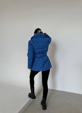 Демисезонное стеганное пальто2 фото