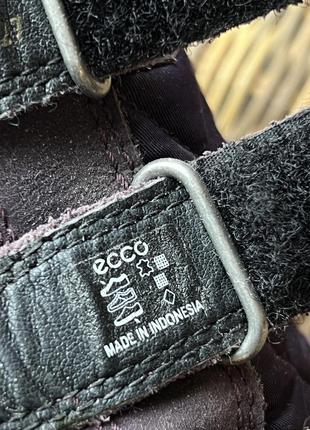 Зимние сапоги ecco gore-tex оригинальные фиолетовые на липучках5 фото