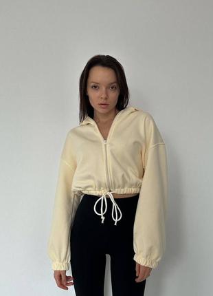 ❤️ стильное теплое женское худи женское на флисе флис флис флисе флис молочное молочное молоко