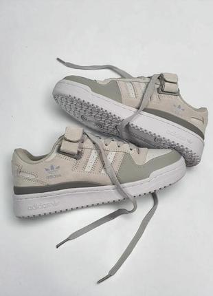 Кроссовки adidas forum low grey