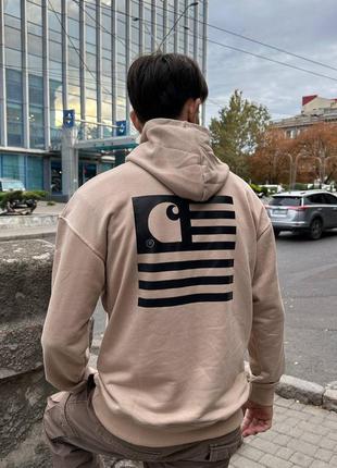 Carhartt flag hoodie2 фото