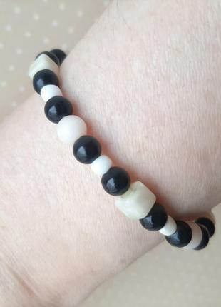 Браслет бусин перламутр натурал камень кошачий глаз hand ручн  регулир