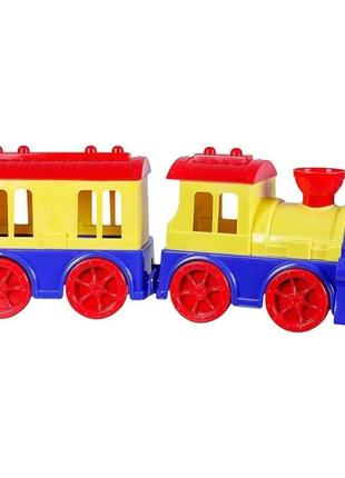Іграшка дитяча "поїзд із пасажирським вагончиком" 70651
