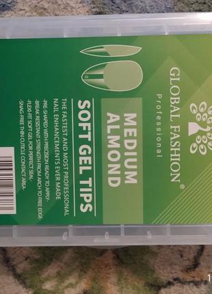 240 шт гелеві типси для нарощування нігтів global fashion1 фото