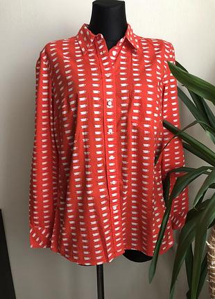 Яркая рубашка gap boyfriend fitted p.m