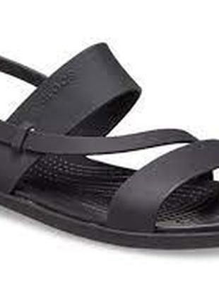 Женские босоножки crocs tulum strappy sandal w7, w9 крокс оригинал!2 фото