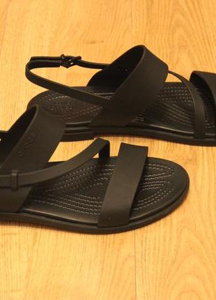 Женские босоножки crocs tulum strappy sandal w7, w9 крокс оригинал!8 фото