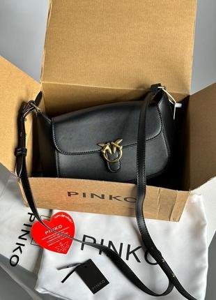 Сумка клатч premium pinko mini love bag saddle simply black