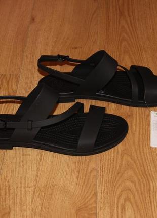 Женские босоножки crocs tulum strappy sandal w7, w9 крокс оригинал!9 фото