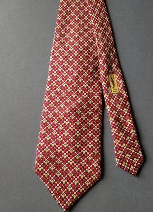 Yves saint laurent шелковый галстук