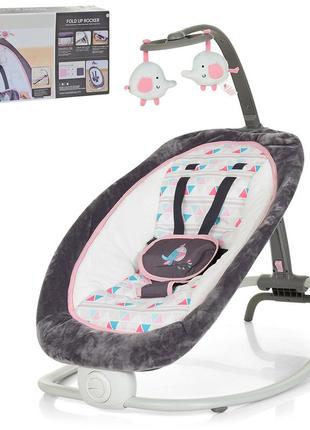 Шезлонг-гойдалка bambi 6917 сірий