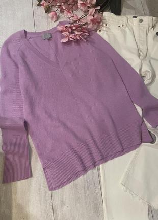 Кашеміровий светр з v-подібним вирізом 💯 % кашемір2 фото