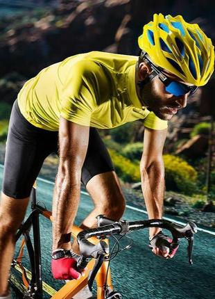 Бренд aogda футболка для велоспорту яскравого лаймового кольору1 фото