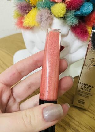 Оригінал lancome l'absolu gloss sheer блиск для губ 222 beige muse оригинал блеск для губ4 фото