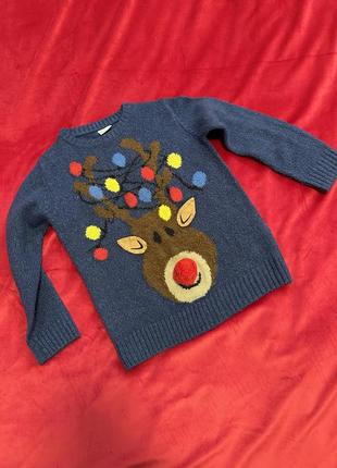 Детский праздничный новогодний свитерик