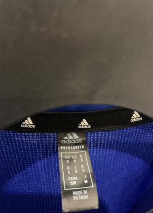 Спортивная футболка adidas синяя поло5 фото