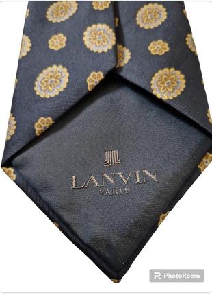 Краватка 100% шовк lanvin paris4 фото