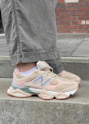 Жіночі кросівки new balance 9060 ‘beige pink blue’ 🤍