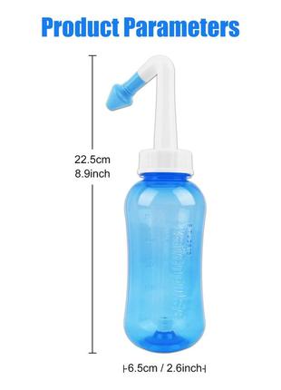 Іригатор для промивання носа "кунька" 500 мл (дитяча та доросла насадка). система для промивання носа6 фото