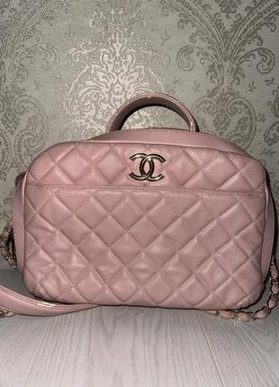 Сумка розовая chanel турция