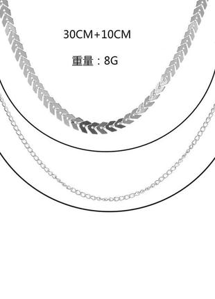 Ланцюжок на шию 2в1 ✨.3 фото