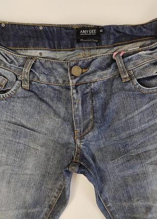 Женские стильные интересные джинсы amy gee, итальялия, р.m/l4 фото