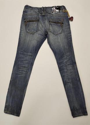 Женские стильные интересные джинсы amy gee, итальялия, р.m/l7 фото