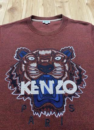 Оригинальный свитшот kenzo paris tiger с большим логотипом2 фото
