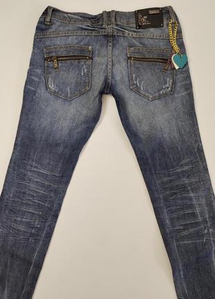 Женские стильные интересные джинсы amy gee, итальялия, р.m/l8 фото