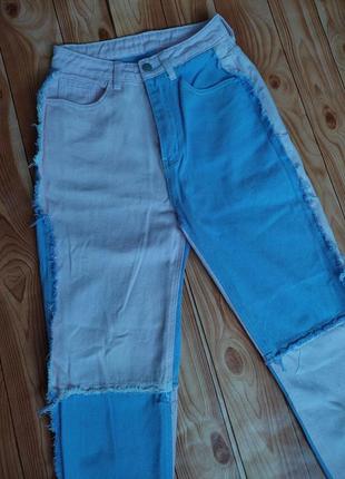 Яркие джинсы двух цветов2 фото